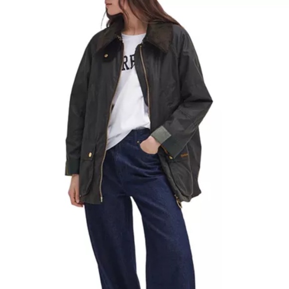 Barbour Jackets & Blazers - Barbour Olive Green Waxed Utility Jacket